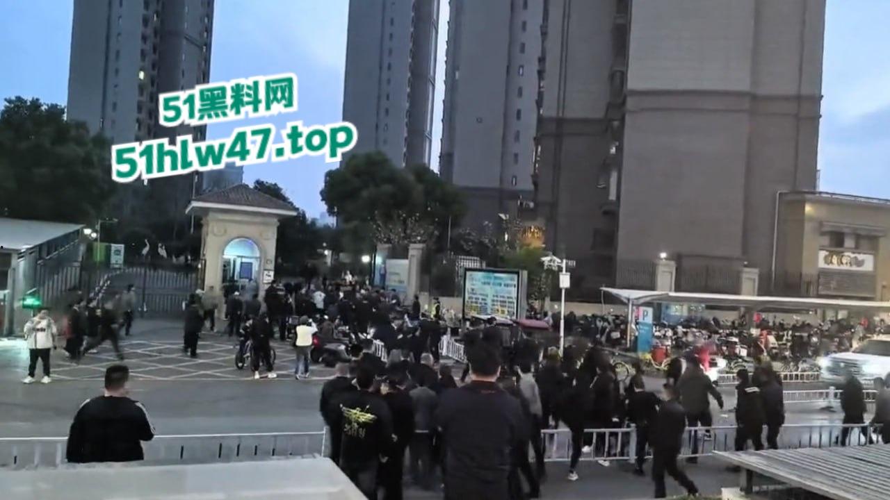 武汉海昌天澜黑箱操作换物业，据悉是两波物业公司抢地盘，一群业主也参与其中堪比古惑仔现场。-3