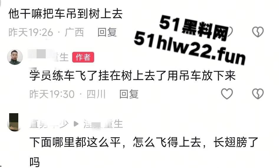 小刀拉屁股开了眼了，宜宾长宁驾校一教练教女学员开车一脚开飞直接上树，这车技也是没谁了！-4